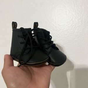 Dr. Martens Black Baby Walker Shoes